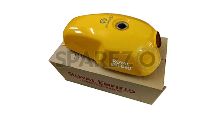 Royal Enfield GT Continental 535 Petrol Gas Fuel Tank Yellow - SPAREZO